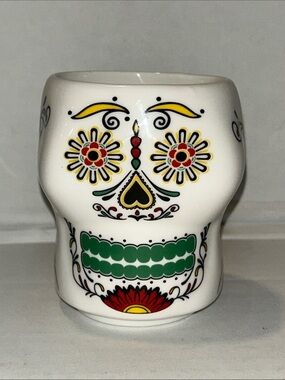 Don Julio ceramic Day of the Dead sugar skull mug